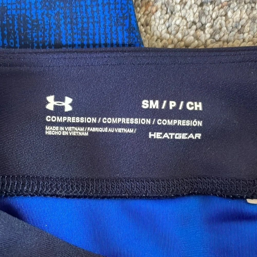 ⭐️ 3 for $20 Under armour blue compression leggings small